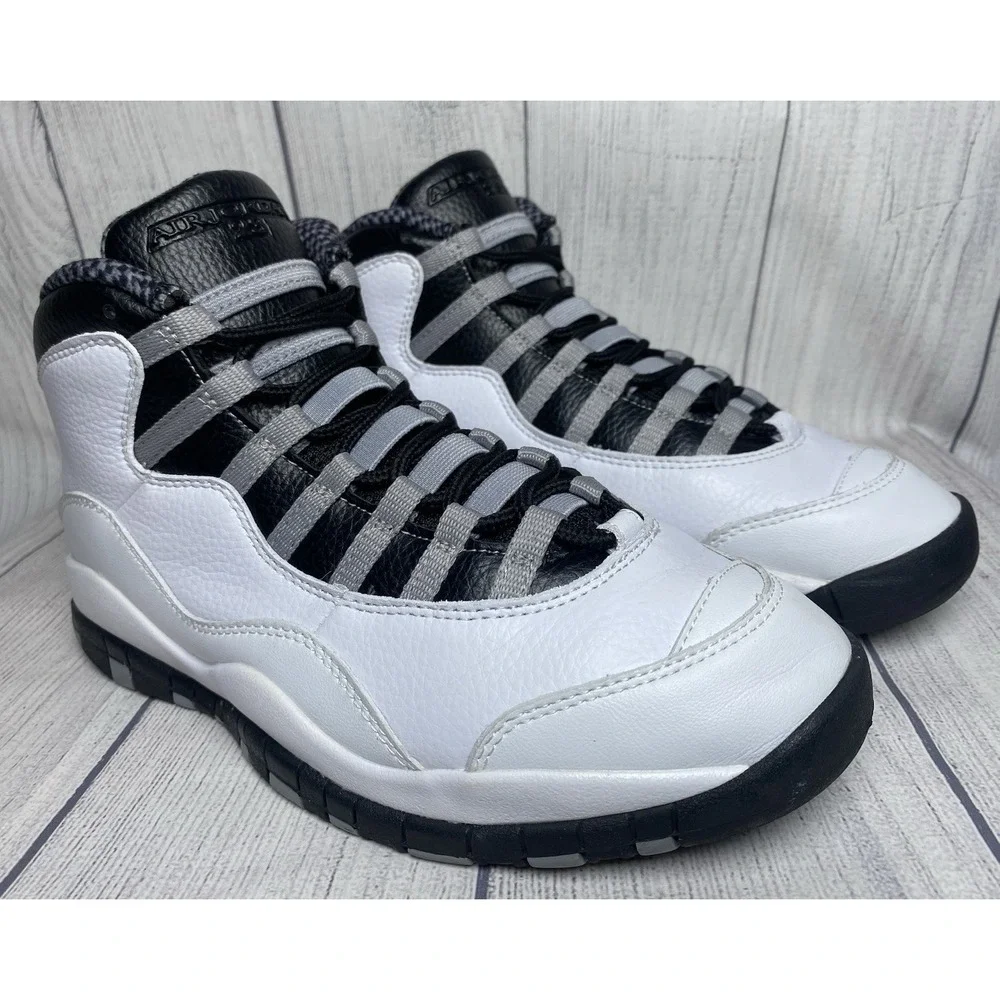 Authentic Men's Size 8 Nike Air Jordan X‎ 10 Retro 2025 Steel HJ6779-104 Worn 1X